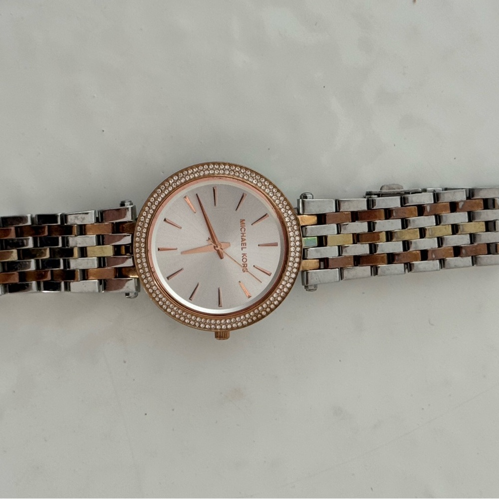 Michael Kors Two-Tone Rose Gold and Silver Watch